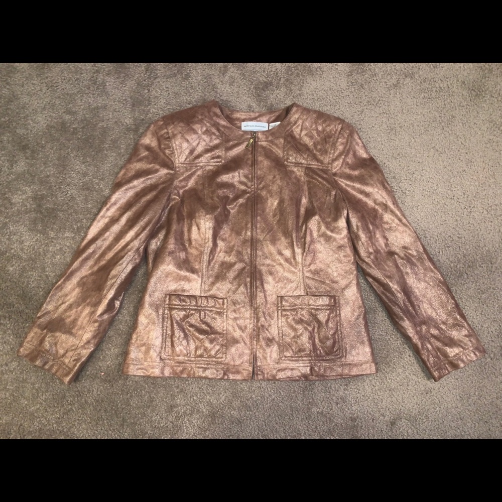 Alfred Dunner Zip-up Blazer